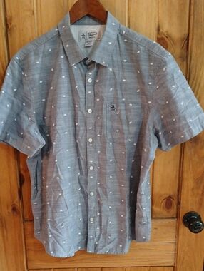 Original Penguin Football Print Shirt - XL